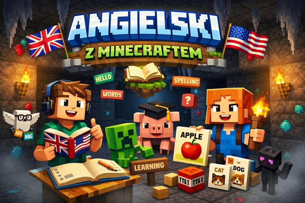 angielski lekcje minecraft dla dzieci